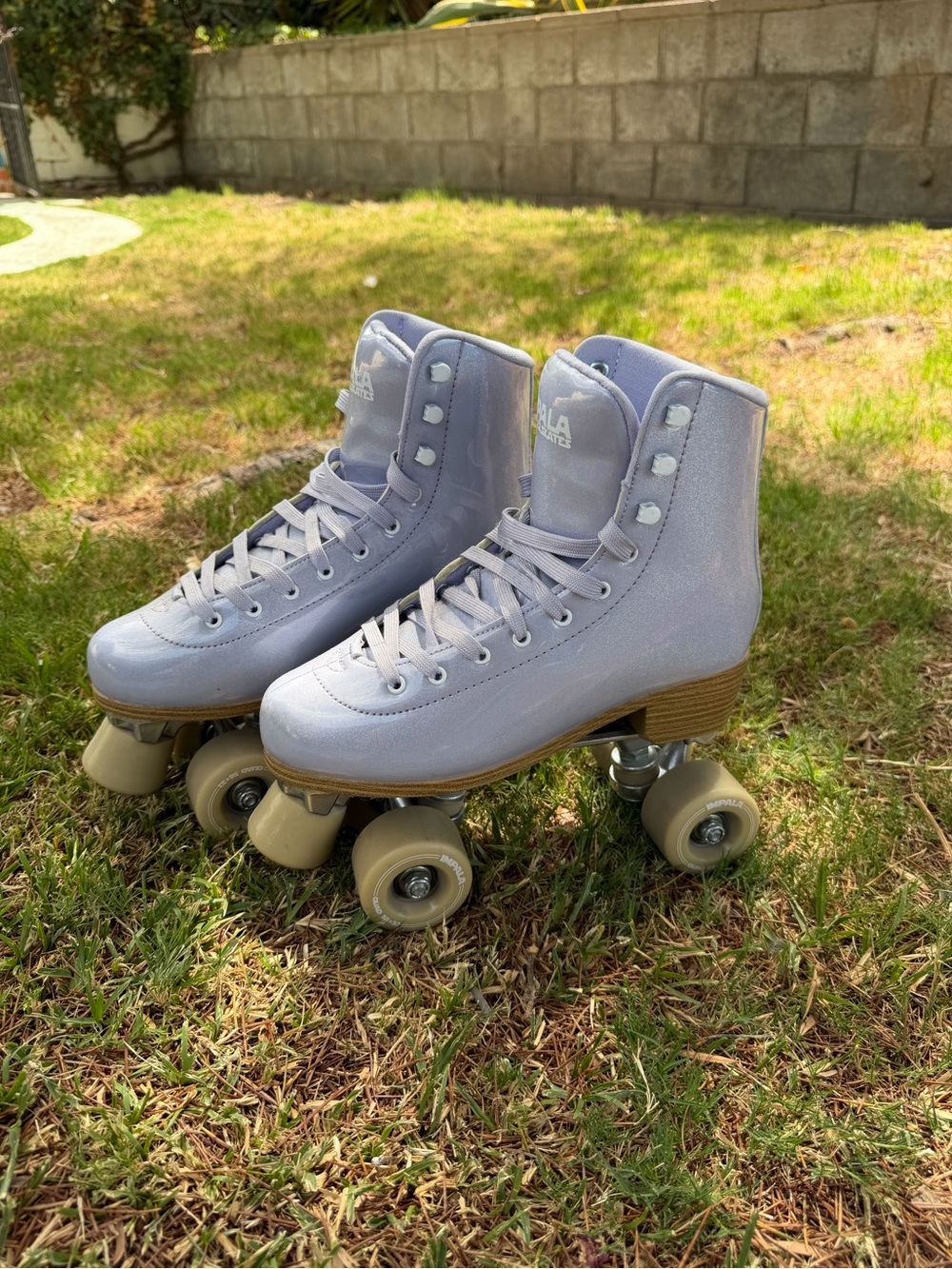 Women's Lavender High-Top Quad Roller Skates by Moxi